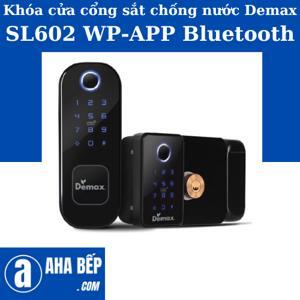 Khóa cổng sắt chống nước Demax SL602 WP-APP Bluetooth