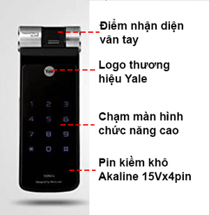 Khóa cửa điện tử vân tay Yale YDR 414