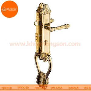 Khóa cửa gỗ bằng đồng Huy Hoàng HC 8526 Đại Sảnh PVD