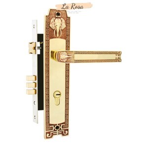 Khóa cửa gỗ bằng đồng Huy Hoàng HC-8528