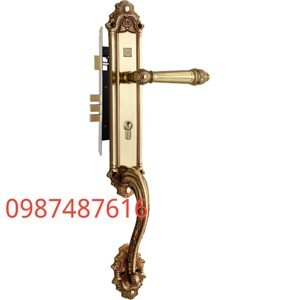 Khóa cửa gỗ bằng đồng Huy Hoàng HC 8526 Đại Sảnh