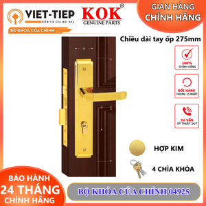 Khoá cửa hợp kim PVD Việt Tiệp 04925