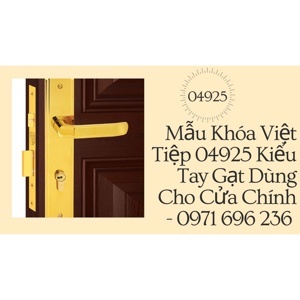 Khoá cửa hợp kim PVD Việt Tiệp 04925