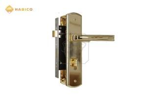 Khóa cửa Huy Hoàng bằng đồng HC-5868-PVD
