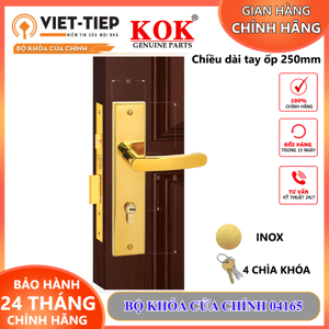 Khoá cửa Inox PVD Việt Tiệp 04165