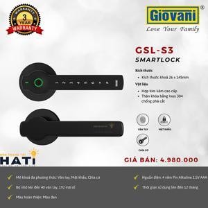 Khóa cửa phòng Giovani GSL-S3