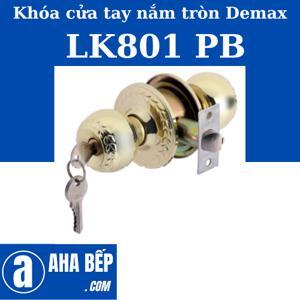 Khóa cửa tay nắm tròn Demax LK801 PB
