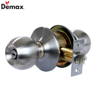 Khóa cửa tay nắm tròn WC Nhà vệ sinh Demax LK300 SS