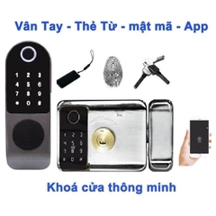 Khóa cửa vân tay cho cổng sắt Viro VR-1200D