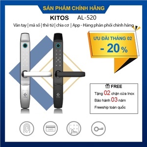 Khóa cửa vân tay nhôm Xingfa Kitos KT-AL520