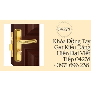 Khóa cửa Việt Tiệp tay gạt 04278