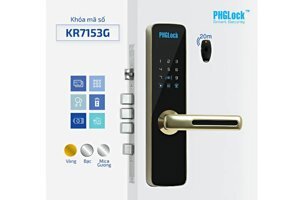 Khóa điện tử PHGLock KR7153W Gold Remote