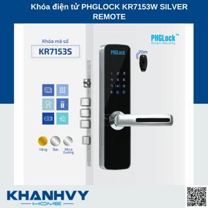 Khóa điện tử PHGLock KR7153W Silver Remote