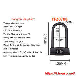 Khóa mật khẩu cửa kính cửa nhà YF20708