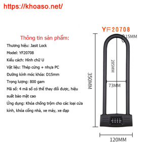 Khóa mật khẩu cửa kính cửa nhà YF20708