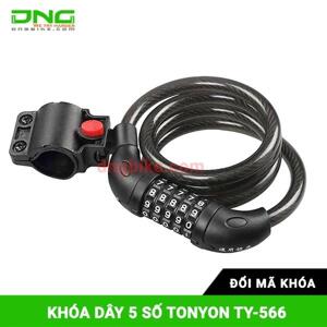 Khóa mật mã xe đạp thể thao Tonyon 5 số