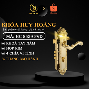 Khóa tay nắm HC 8529 mạ vàng PVD