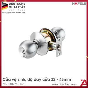 Khoá tay tròn Hafele cho cửa phòng 489.93.130