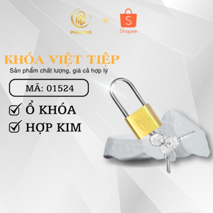 Khóa treo đồng bấm càng dài Việt Tiệp 01524