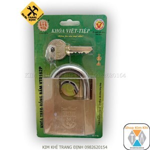 Khóa treo đồng bấm chống cắt Việt Tiệp VT 0162P