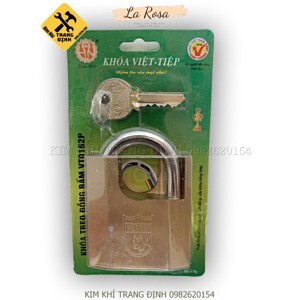 Khóa treo đồng bấm chống cắt Việt Tiệp VT 0162P