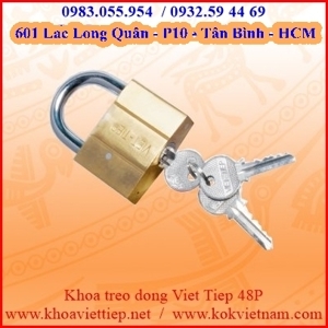 Khóa treo đồng bấm Việt Tiệp 0148P