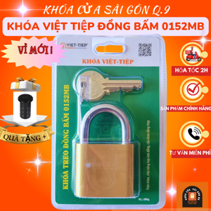 Khóa treo đồng bấm Việt Tiệp 1466/52MB