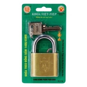 Khóa treo đồng bấm Việt Tiệp 1466/45MB