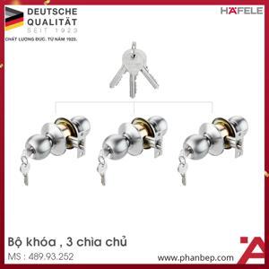 Khóa tròn bộ 3 có chìa chủ Hafele 489.93.252