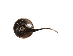 Khóa tròn gạt màu đồng đỏ Yale VL6547US11