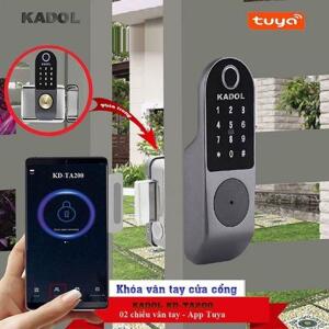 Khóa vân tay cửa cổng Kadol KD-TA200 (Wifi/4G app)