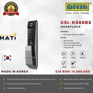 Khóa vân tay Giovani GSL-K888BG