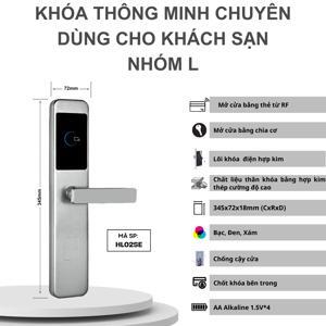 Khóa vân tay nhôm kính Kadol HL02