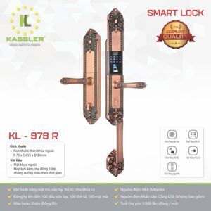 Khóa vân tay tân cổ Kassler KL-979