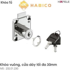 Khóa vuông chìa nhựa Häfele 32mm 232.01.230