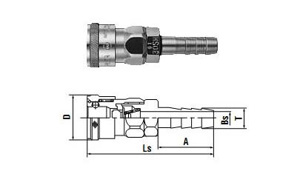 Khớp nối nhanh nitto 20SH