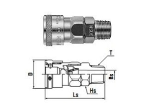 Khớp nối nhanh nitto 20SM