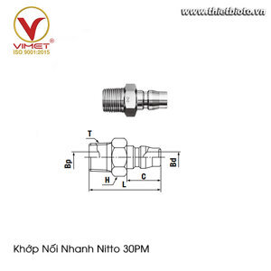Khớp Nối Nitto 30PM R3/8
