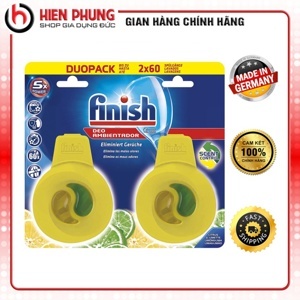 Khử mùi máy rửa bát Finish DuoPack 2×60