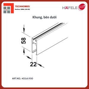 Khung dưới Hafele 403.61.930