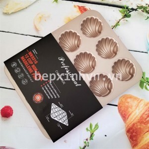 Khuôn 12 bánh vỏ sò tròn Chefmade WK9316