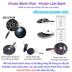 Khuôn đổ bánh khọt có tay cầm Huỳnh Anh