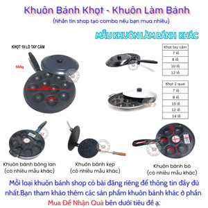 Khuôn đổ bánh khọt có tay cầm Huỳnh Anh