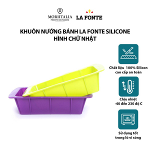 Khuôn nướng bánh silicone La Fonte YY20790 - hình chữ nhật