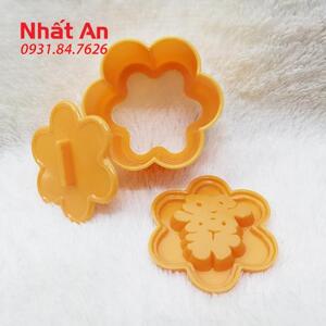 Khuôn xôi hoa mai Vĩnh Trường mặt chữ Thọ 12cm