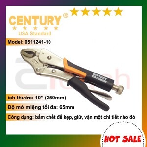 Kìm bấm chết bọc nhựa Century 0511241