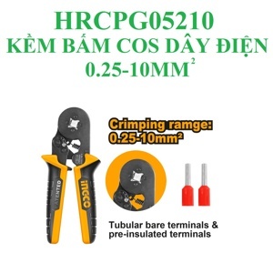 Kìm bấm cos dây điện Ingco HRCPG05210