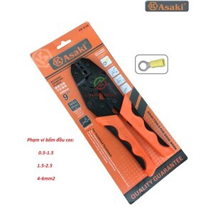 Kìm bấm đầu cosse chỉa bọc nhựa Asaki AK-9126 - 6mm2