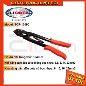 Kìm bấm đầu cote số 25 Licota TCP-10090