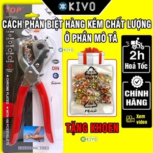 Kìm bấm khoen TOP K6012A kèm khoen